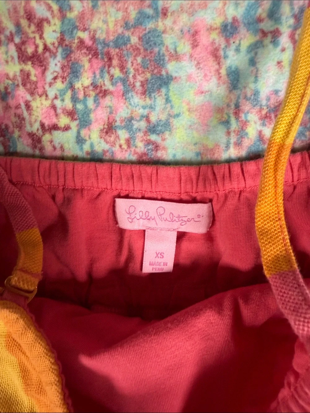 Lilly Pulitzer Pink & Yellow Strappy Summer Dress - Picture 2 of 8